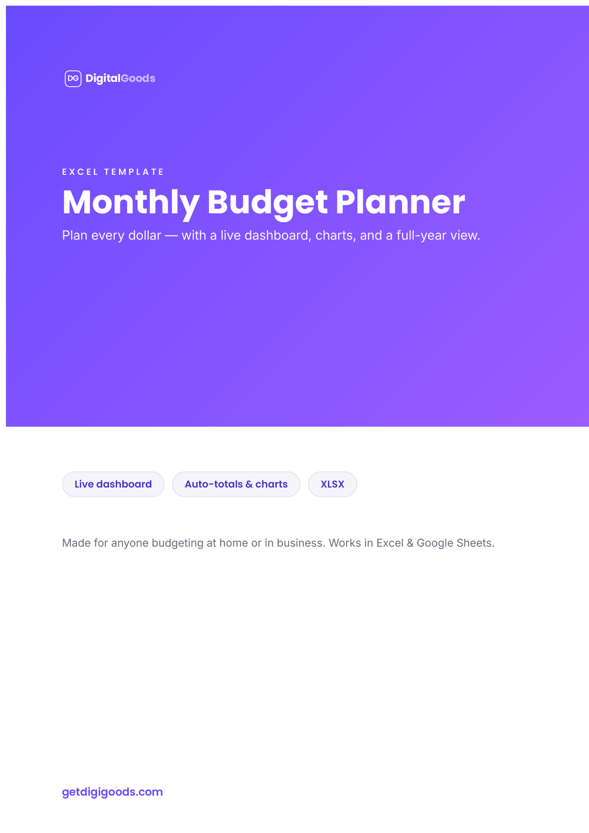 Budgeting Excel Template