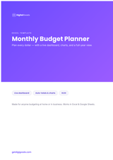 Budgeting Excel Template